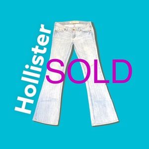 ***ON HOLD*** Hollister low rise flare jeans light wash Sz. 1